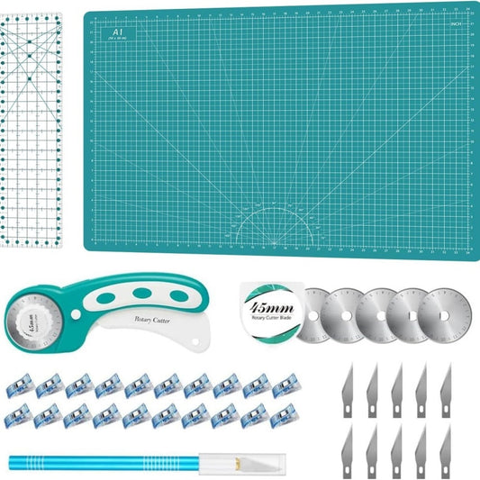 Green Cutting Mat and Rotary Tool Set
